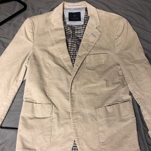 TailorByrd Men’s Tan Corduroy Blazer 38S